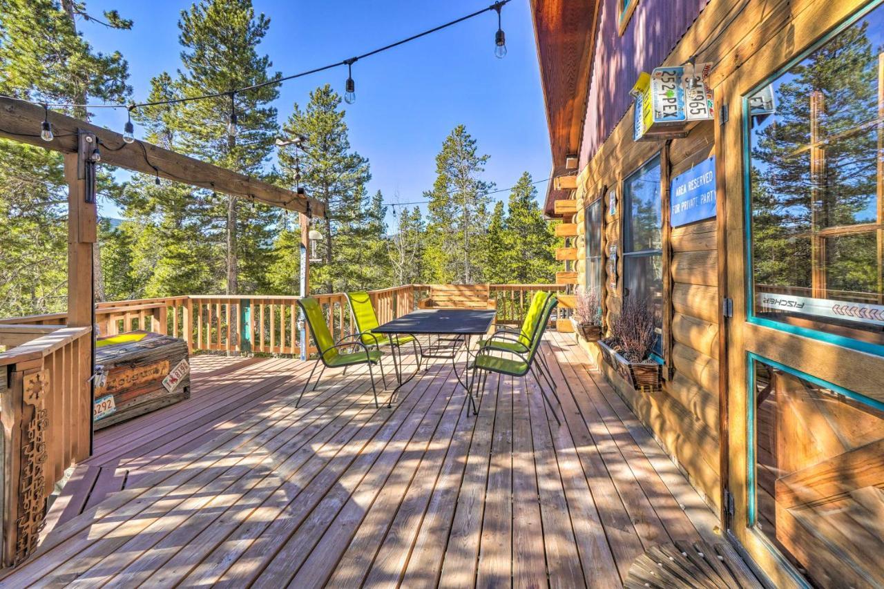 Secluded Black Hawk Log Cabin With Fire Pit! Ngoại thất bức ảnh