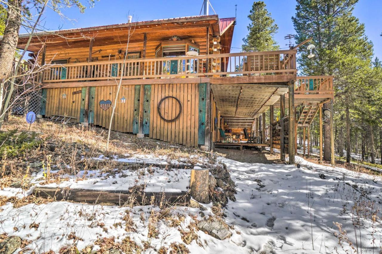 Secluded Black Hawk Log Cabin With Fire Pit! Ngoại thất bức ảnh